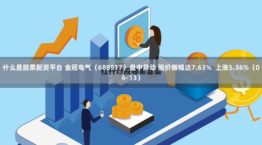 什么是股票配资平台 金冠电气（688517）盘中异动 股价振幅达7.63%  上涨5.36%（06-13）